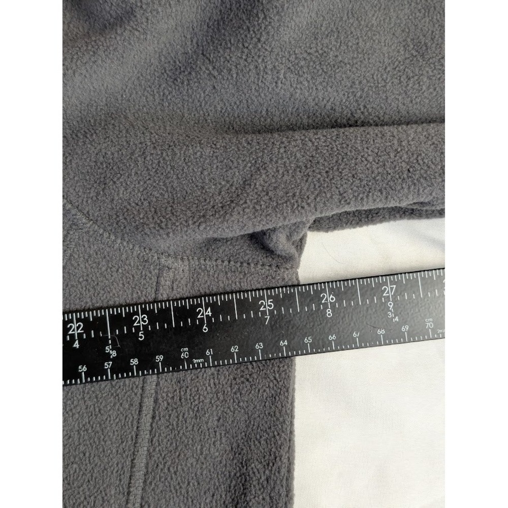 Columbia Fleece Jacket Men's L Gray Full Zip Outdoor Mock Neck - Picture 4 of 6